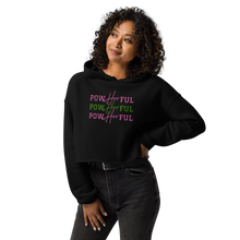 Load image into Gallery viewer, PowHERful Crop Hoodie - Pink and Green
