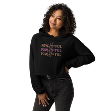 Load image into Gallery viewer, PowHERful Crop Hoodie - Orange and Pink
