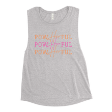Load image into Gallery viewer, PowHERful Muscle Tank - Pink and Orange
