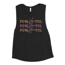 Load image into Gallery viewer, PowHERful Muscle Tank - Pink and Orange
