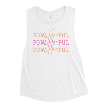 Load image into Gallery viewer, PowHERful Muscle Tank - Pink and Orange
