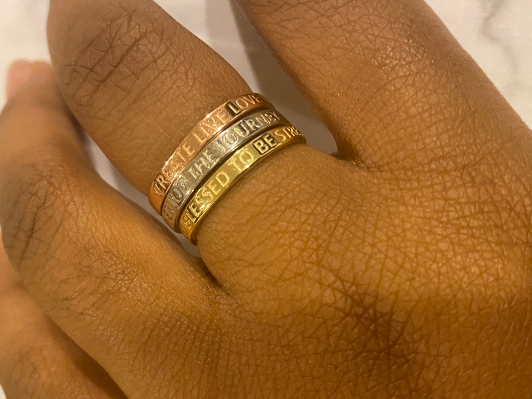 Stackable Inspirational Rings